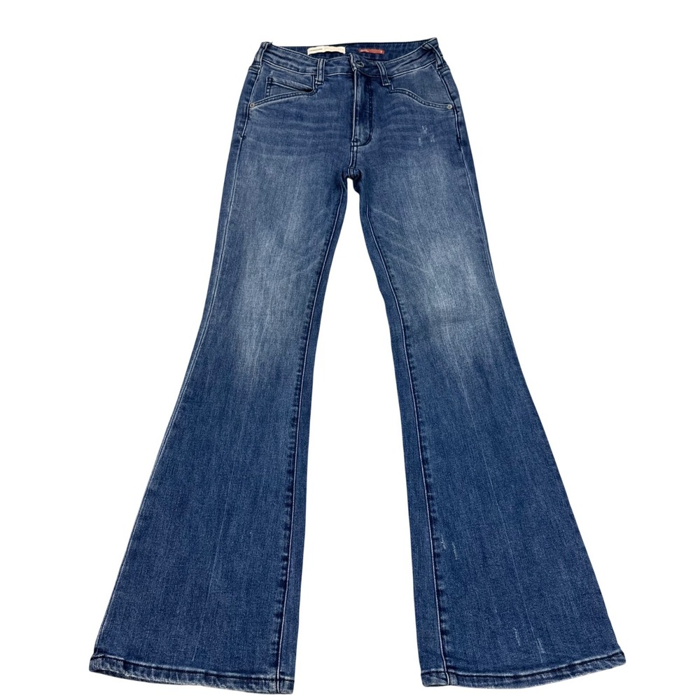 Anthropologie Pilcro Trouser Bootcut Jeans Blue High Rise Flare Size 26